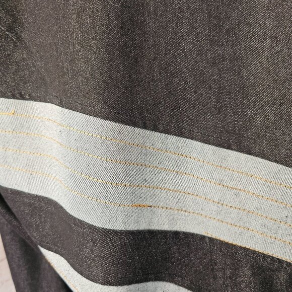 Devine Sport NY Asymmetric Denim Tunic Top Sz 22W Flare Hem Long Slv Boat Neck - Picture 12 of 15